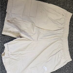 Nike Men's Cream Athletic Shorts